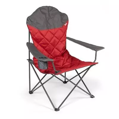 Kampa XL High Back Sturdy Folding Camping / Festival Chair - Ember • £30.08