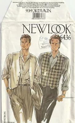 Vintage Pattern - Waistcoat Or Vest - New Look 6436 - 1990s • $6.44