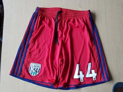 West Bromwich Away Shorts 2017. Medium Adults. Official Adidas. Red WBA Brom M. • £7.99