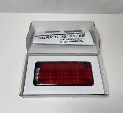 Code 3 Vehicle LED Perimeter Light 45BZR Red Lens 12-24V DC 3 X7” Broken Lens • $39.99