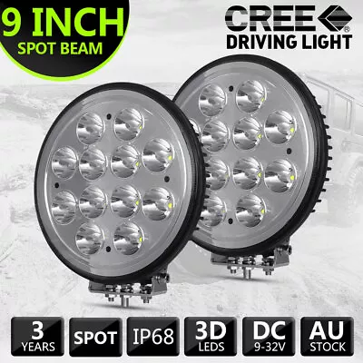 Pair 9  Inch Round LED Driving Lights Combo Pods Truck Offroad Headlights • $138.99