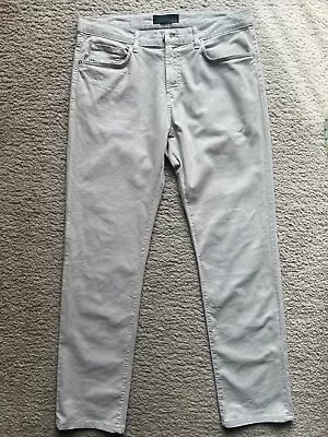 J Brand Kane Straight Leg Size 34 X 32 Light Gray Cotton-linen Blend JB000592 • $27