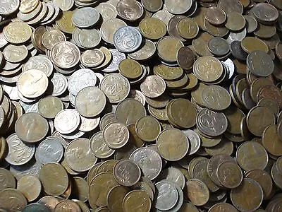 Australian 1 And 2 Cent 225 Grams Bulk. Not Checked For 1968 Or SD. • $14.95