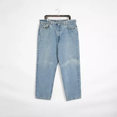 Vintage Levis Jeans 40x30 - 555 Relaxed Fit Baggy Faded Distressed Light Wash • $39.99