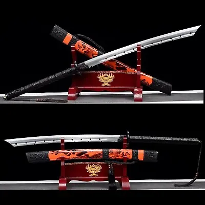 1095 High Carbon Steel Chinese Saber Sword War Dao Battle Ready Sharp Cut • $226.14