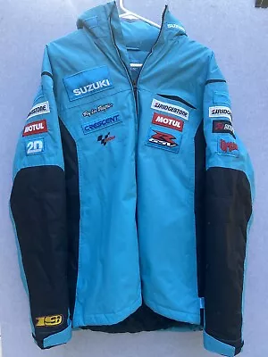 RIZLA SUZUKI - RARE Genuine MotoGP Troy Lee Deisgns Hooded Jacket - Size L • $128.69