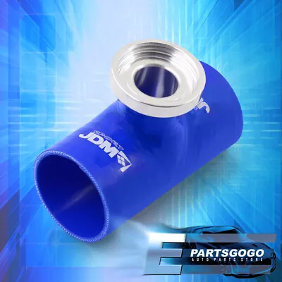 Universal Turbo Blow Off Valve SQV SSQV Flange Silicone Adapter Pipe 2.5  Blue • $16.99