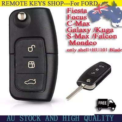 HU101 Remote Key FOB Shell For Ford Falcon Fiesta Focus Mondeo Territory 3B • $12.83