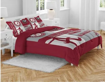 Ohio State Buckeyes NCAA Block Logo 3pc Full/Queen Bed Set-F49450423 • $148.95