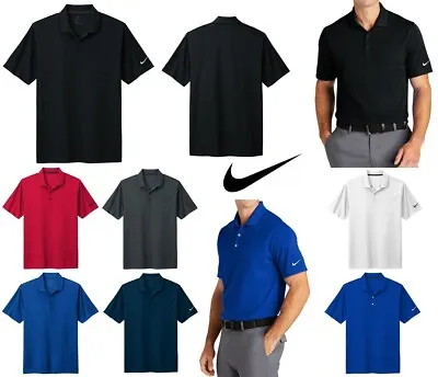 Men's Nike Dri Fit Moisture Wicking Micro Poly Pique Polo Pocket. Xs-4xl • $45.98