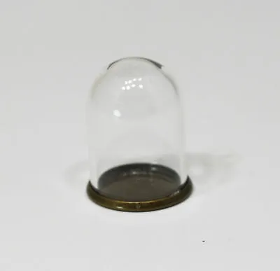 Dollhouse Miniature 1:12 Small Glass Dome With Metal Base • $4.99