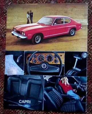 1973 MERCURY CAPRI Print Ad • $5
