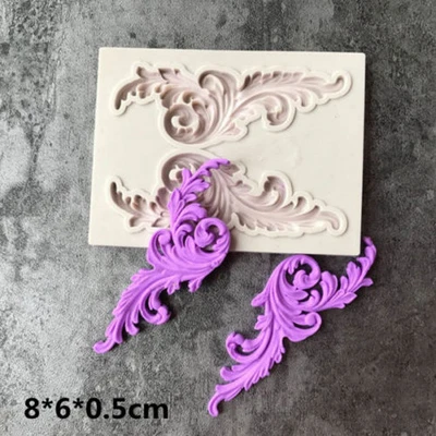 £2.59 • Buy UK Relief Baroque Silicone Fondant Mould Vintage Cake Leaf Flower Paste Mold DIY