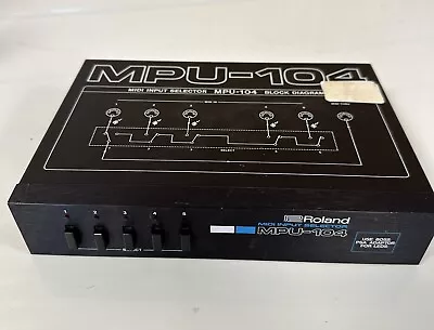 Roland MPU104 Midi Input Selector • £5