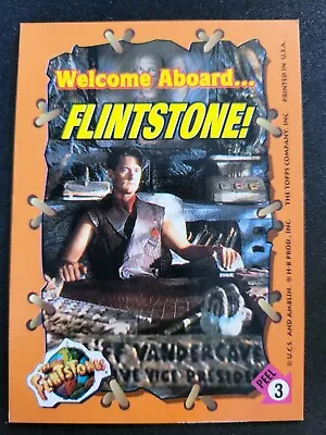 1994 Topps The Flintstones Movie Sticker Card Welcome Aboard #3 • $5.12