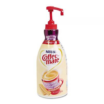 Coffee-mate Liquid Coffee Creamer Sweetened Original 1.5 Liter Pump Bottle • $45.44