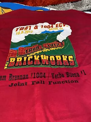 E Clampus Vitus ECV Graphic T Shirt 2012 Brickworks Sam Brannan YB#1 Hilton Ca • $39.99