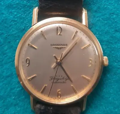 Longines Flagship 3403 9k Gold 1963 Vintage Watch • £750