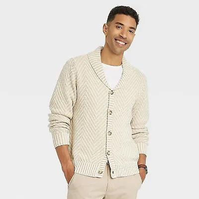 Men's Shawl Collared Sweater Cardigan - Goodfellow & Co • $13.15
