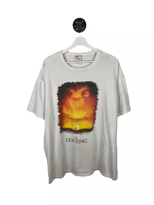 Vintage Disney The Lion King Graphic Movie Promo T-Shirt Size 2XL White • $60
