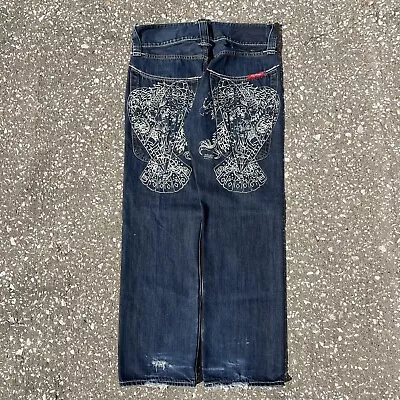 Vintage Ed Hardy Tribal Print Jeans 34x34 • $115