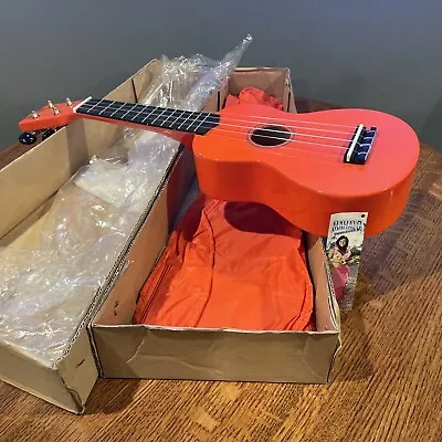 Mahalo Nubone Shinny Orange  Ukulele U30G-PP W/ Canvas Case 4 String Instrument • $38