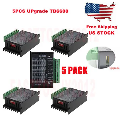 5PCS Newest TB6600 Stepper Motor Driver Controller Micro-Step CNC Axis 2/4 Phase • $59.99