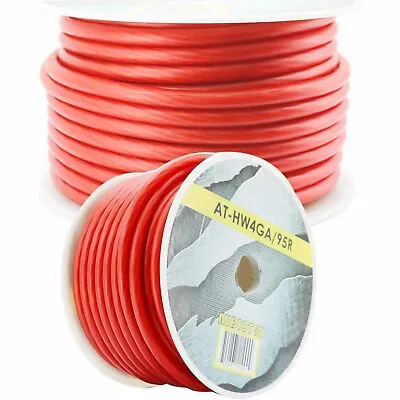 4 Gauge 95  Feet High Performance Flexi Amp Power/Ground Cable 4 AWG Wire Red • $54.99