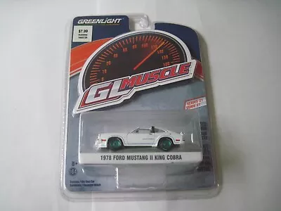 Greenlight CHASE Green Machine GL Muscle 1978 Ford Mustang II King Cobra • $42.95