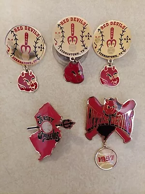 Vintage Devils Enamel Pinback Lot Jersey Germantown She-Devils • $9.99