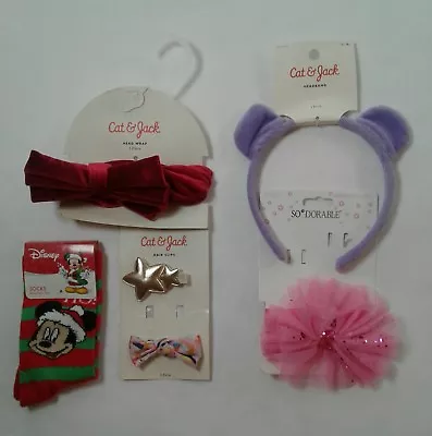 $8.46 • Buy Girls Toddler Headwrap & Hair Clips & Bow Lot One Size Fits Most (3327)
