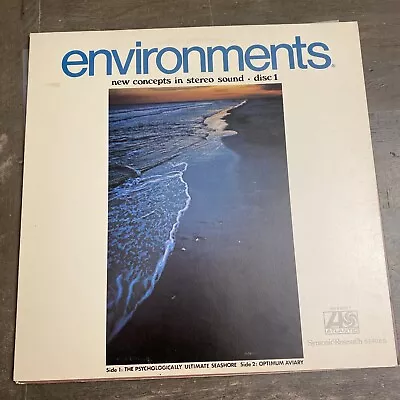 Environments In Sound Disc 1 Psychologically Ultimate Seashore LP Vinyl Ex Play • $14.24