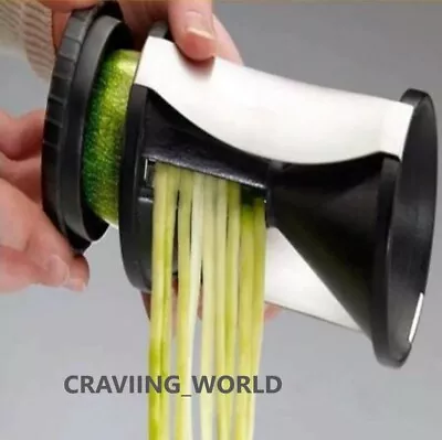 £4.90 • Buy SPIRAL SLICER VEGETABLE Spiralizer Maker Noodle Spaghetti Zucchini Spirals Fruit