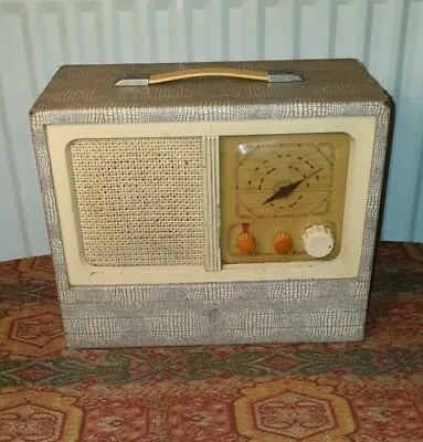 Vintage Westminster Valve Radio Faux Crocodile Case Rare Item C.1947 • $37.35