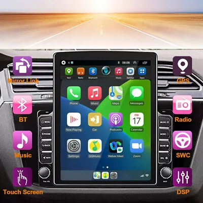 9.7  Apple CarPlay Radio Car Stereo Radio Android 13.0 GPS Wifi 2DIN + Camera • $150.99