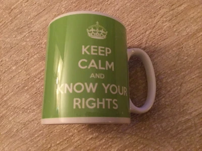£4.79 • Buy Hampshire Constabulary Police Green White Keep Calm And Know Your Rights Mug