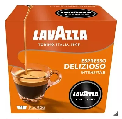 New Lavazza A Modo Mio Delizioso Coffee Capsules 6 X 16 Pack • $93