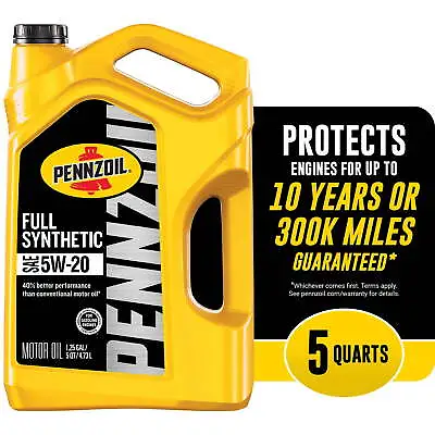 Pennzoil Full Synthetic 5W~20 Motor Oil. 5 Quart • $20.45