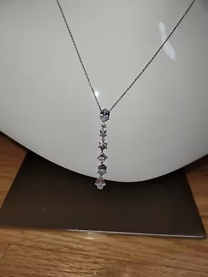 $33.74 • Buy Nadri Frolic Cubic Zirconia Linear Necklace 