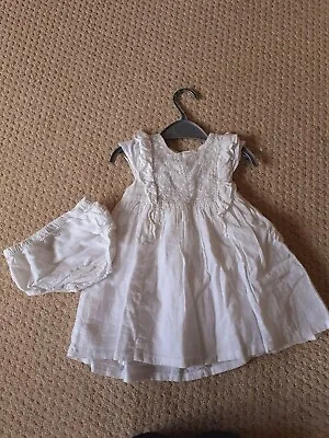 £7 • Buy Matalan Baby Girls Dress Age 12-18 Months White