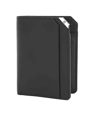 Montblanc 114668 Urban Spirit Black Leather Vertical Wallet 6cc New Italy Box • $295