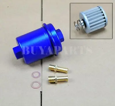 Universal High Performance Racing Fuel Filter 200psi Turbo Charger N/a Blue • $32.19
