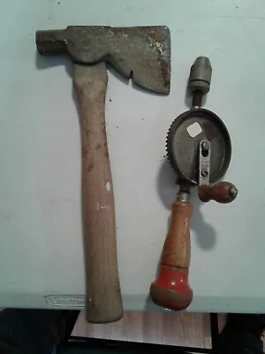 Vintage STANLEY Crank Hand Drill - Model 1220 - Defiance By STANLEY And Hatchet • $15.40