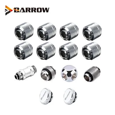 Barrow Hose Fittings Kit For ID10/OD13mm/Soft Pipes 3/8''ID  OD Soft Tube G1/4'' • $85.95