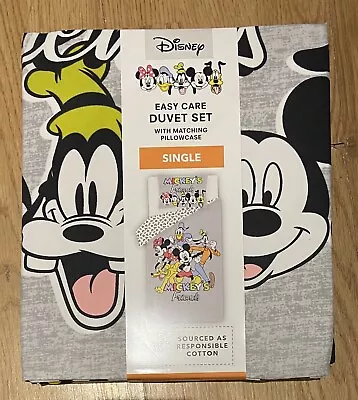 Mickey Mouse & Friends George Duvet Set- 2 Piece Single Bedding Set • £20.99