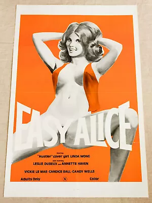 Easy Alice 1976 US One Sheet Annette Haven Linda Wong Candida Royalle Cinema Art • $247.77