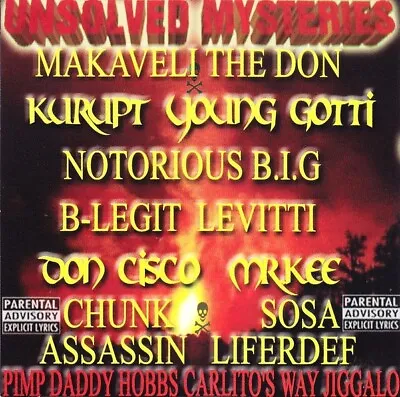 Assassin – Unsolved Mysteries Rap Compilation CD • $9.99