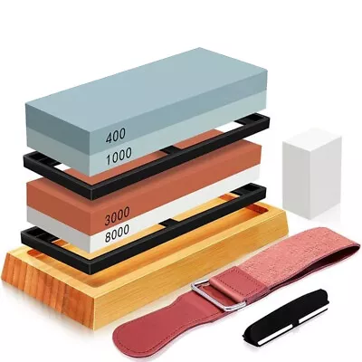 $52.74 • Buy BOOC Knife Sharpening Stone Set, Whetstone Knife Sharpener Stone Set With Belt