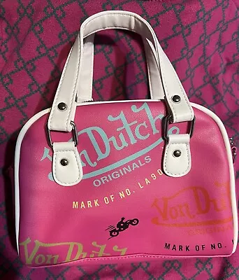 Von Dutch Bowling Bag Purse Hot Pink Y2K • $99.81