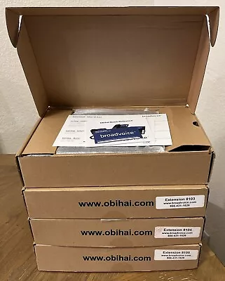 Lot 4 New Obihai OBi1022 IP Phone Up To 10 Lines Google Voice And SIP-Services • $199.99